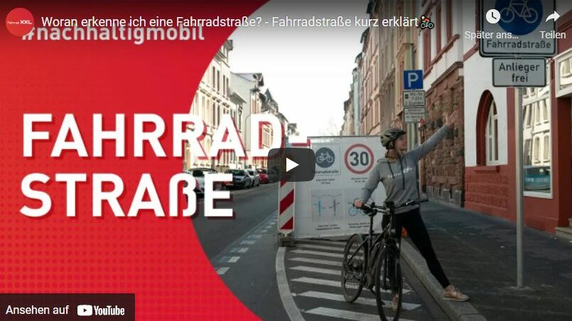 Anhand des Offenbacher Beispiels erklärt die Fahrrad-XXL.de GmbH & Co.KG in einem Film die Fahrradstraßen.