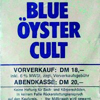 Plakat zum Konzert von Blue Öyster Cult im Mai 1978
