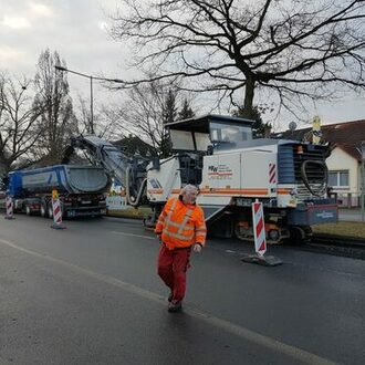 Straßenunterhaltung Taunusring, Februar 2017