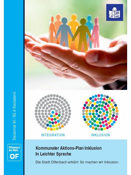 Titelbild der Broschüre Kommunaler Aktions-Plan Inklusion Leichte Sprache