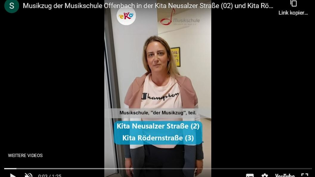Musikzug der Musikschule Offenbach in der Kita Neusalzer Straße (02) und Kita Rödernstraße (03)