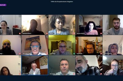 Screenshot des Online-Meetings