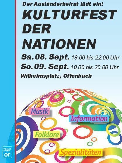 Plakat 31. Kulturfest der Nationen 2018
