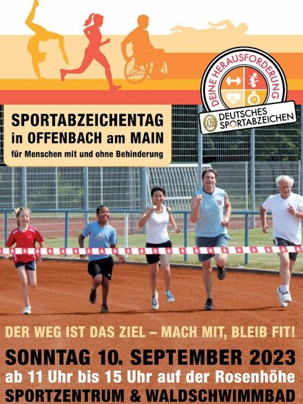 Plakat zum Sportabzeichentag am 10. September 2023