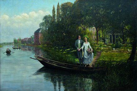 Goethe und Lili am Fluss