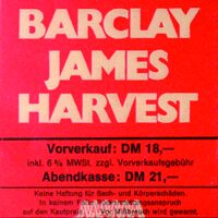 Plakat zum Konzert von Barclay James Harvest im November 1978, Stadthalle