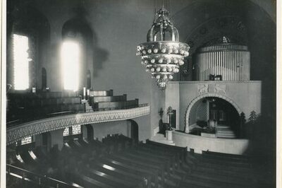 Kalendermotiv 100 Jahre Synagoge innen