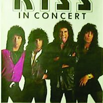 Plakat zum Konzert von Kiss im November 1983