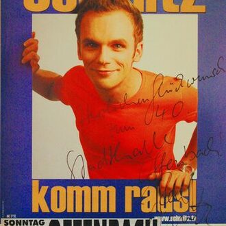 Plakat zur Ankündigung des Komikers Ralf Schmitz im Mai 2006