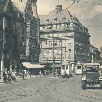 Historisches Foto des Marktplatzes