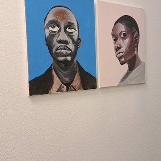 Zwei Porträts Schwarzer Menschen