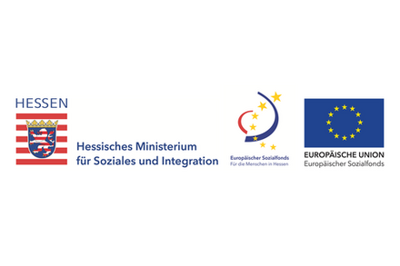 Logos Hessisches Sozialministerium, Europäischer Sozialfonds, EU