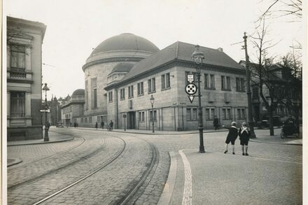 Historische Ansicht Synagoge in der Goethestraße