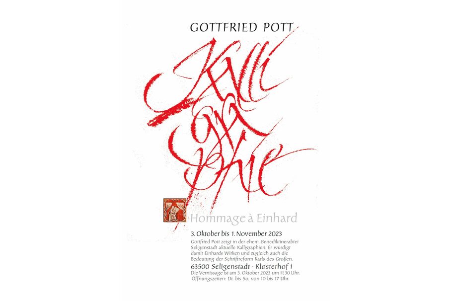 Kalligrafie von Gottfried Pott