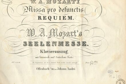 Offenbacher Druck des Mozart-Requiems