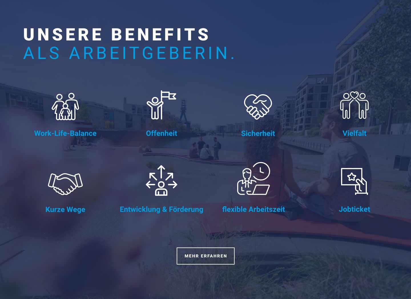 Grafik zur Bewerbung der Benefits der Stadt Offenbach