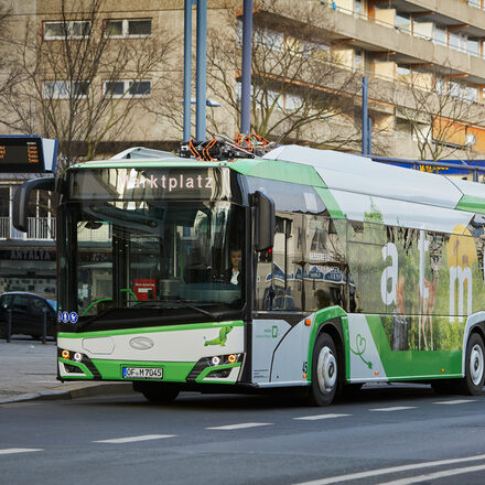 E-Bus im Linienbetrieb