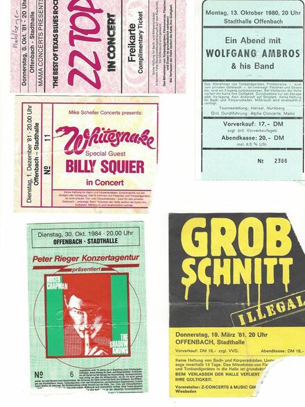 Tickets zu 50 Jahre Stadthalle: Einsendung von Dieter Höhn
