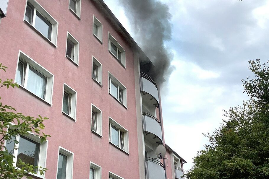 Feuer im Dachgeschoss - Rumpenheimer Straße