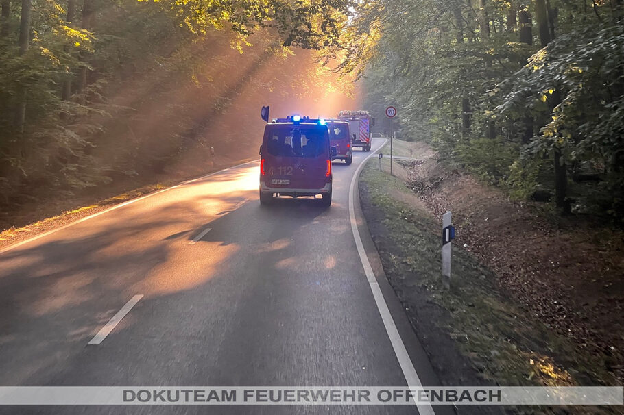 Unterstützung bei Löscharbeiten im Landkreis Darmstadt-Dieburg