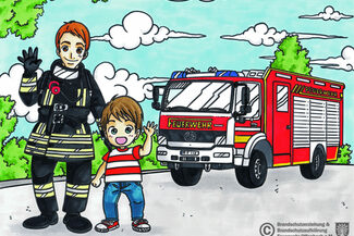 Uwe und Jan von der Brandschutzerziehung
