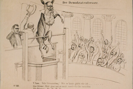 Der Demokratenfresser 1848 von Leopold Nickelsberg