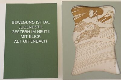 Cover der Publikation "Bewegung ist da: Jugendstil gestern im Heute mit Blick auf Offenbach"