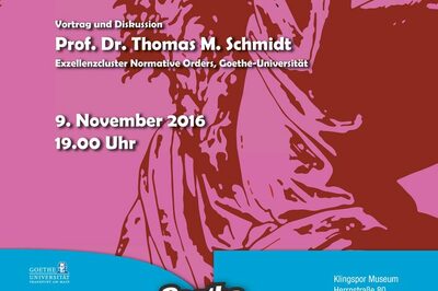 Religion als Option: Goethe Lecture am 9.11.2016