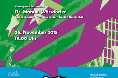 Banken und Menschenrechte: Goethe Lecture am 26.11.2015