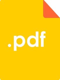 Symbolbild für pdf: gelbes Blatt mit den Buchstaben pdf in Weiß