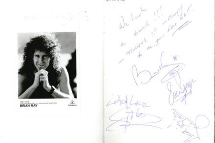Gästebucheintrag Brian May, 21.10.1998