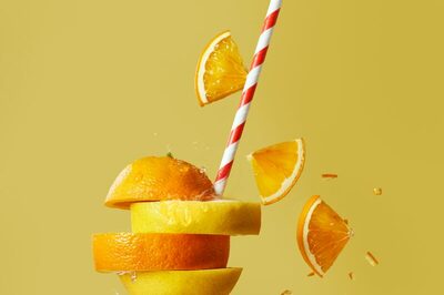 Strohhalm, Orangen und Zitronen