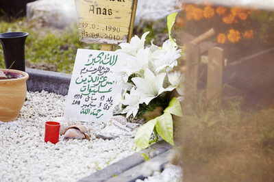 Muslimisches Grab auf dem Neuen Friedhof