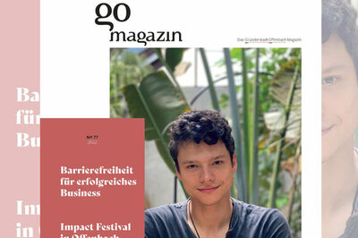 Das Foto zeigt ein Magazincover mit einem lächelnden jungen Mann und der Überschrift Go Magazin