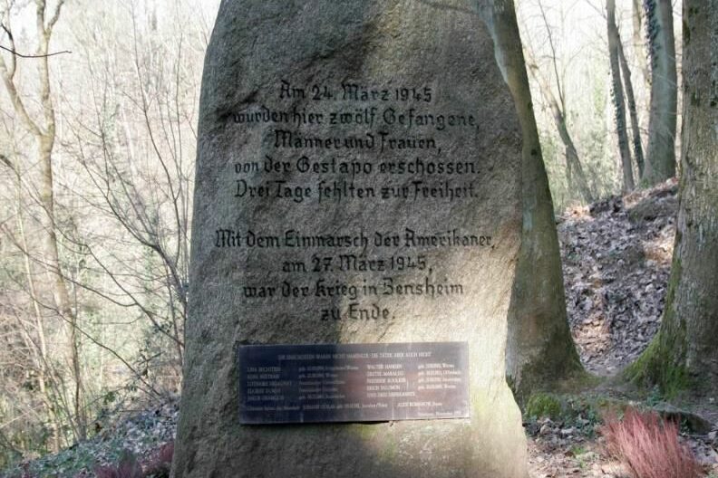 Gedenkstein auf dem Kirchberg